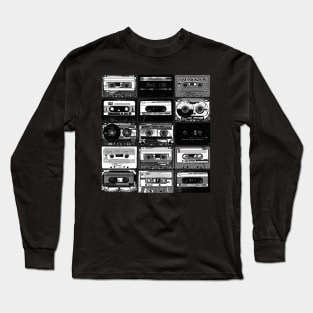 Cassette Tapes - Retro 80's 90's Analog Vinyl Music Long Sleeve T-Shirt